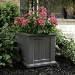 Budget 🔔 Cape Cod Square Planter Graphite Gray - Mayne ✔️ -Planters Sales Store unnamed file 5792