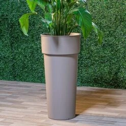 Top 10 ❤️ Indoor/Outdoor Cylindrical Duo Pot with Container - Alfresco Home LLC Brown 🥰 -Planters Sales Store unnamed file 5859