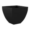 Cheap 🤩 Tusco Products Modern 16 Inch House Square Planter Made with Highly Durable, UV Protected Molded Plastic and Versatile, Elegant Design, Black 👍 -Planters Sales Store unnamed file 5874