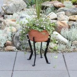 Deals ✔️ Indoor Outdoor Denise Wood Stone and Iron Planter Terra Cotta Finish - ACHLA Designs 😍 -Planters Sales Store unnamed file 5884