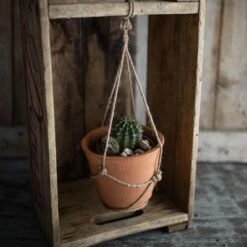 Best Pirce 🎉 Hanging Terracotta Terracotta & Jute Planter - Foreside Home & Garden 🎁 -Planters Sales Store unnamed file 5943