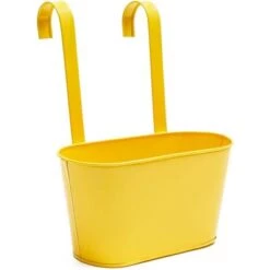 Discount 🥰 Juvale 2 Pack Oval Metal Wall Hanging Planters Pots Holder for Indoor Outdoor Succulent, 2 Colors 10 x 4.5 x 5" 🥰 -Planters Sales Store unnamed file 5952