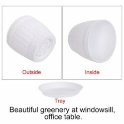 Hot Sale 🔥 Unique Bargains Home Windowsill Office Plastic Barrel Shape Plant Flower Planters 🌟 -Planters Sales Store unnamed file 5971