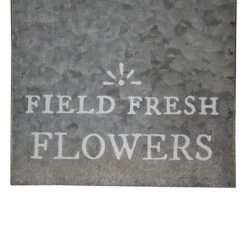 Buy ⭐ "Field Fresh Flowers" Whitewashed Galvanized Metal Planter - Foreside Home & Garden 🧨 -Planters Sales Store unnamed file 6020