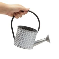 Promo 🎁 Okuna Outpost Galvanized Metal Watering Can Vase for Indoor Outdoor Plant, Succulents (4.5 x 8.5 in) 🎉 -Planters Sales Store unnamed file 6034