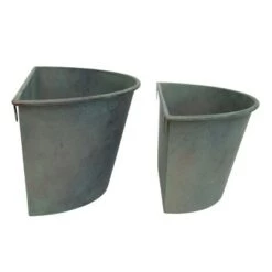 Flash Sale 😀 Set of 2 Patina Metal Wall Planters - Foreside Home & Garden ✔️ -Planters Sales Store unnamed file 6039
