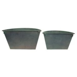 Flash Sale 😀 Set of 2 Patina Metal Wall Planters - Foreside Home & Garden ✔️ -Planters Sales Store unnamed file 6040