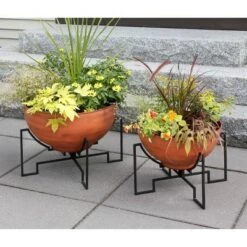 Buy 🤩 ACHLA Designs 13.25" x 16" Burnt Sienna Galvanized Steel Planter Bowl with Black Wrought Iron Plant Stand 🤩 6 Buy 🤩 ACHLA Designs 13.25" x 16" Burnt Sienna Galvanized Steel Planter Bowl with Black Wrought Iron Plant Stand 🤩 -Planters Sales Store unnamed file 6062