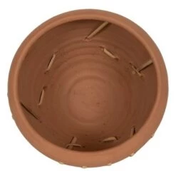 Cheapest 🧨 Woven Terracotta Terracotta & Rattan Planter - Foreside Home & Garden 🛒 -Planters Sales Store unnamed file 6064