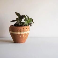 Cheapest 🧨 Woven Terracotta Terracotta & Rattan Planter - Foreside Home & Garden 🛒 -Planters Sales Store unnamed file 6067