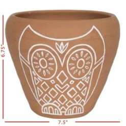 Outlet 👏 Owl Multi Terracotta Planter - Foreside Home & Garden ⌛ -Planters Sales Store unnamed file 6095