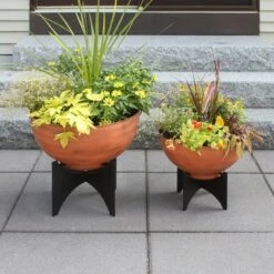 Best deal ๐งจ ACHLA Designs 18" x 20" Burnt Sienna Galvanized Steel Planter Bowl with Black Wrought Iron Plant Stand โ๏ธ 10 Best deal ๐งจ ACHLA Designs 18" x 20" Burnt Sienna Galvanized Steel Planter Bowl with Black Wrought Iron Plant Stand โ๏ธ -Planters Sales Store unnamed file 6109