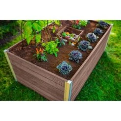 Hot Sale ✨ Vita Urbana Keyhole Garden Rectangular Planter - New England Arbors Espresso 🧨 -Planters Sales Store unnamed file 613