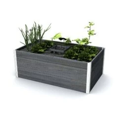 Hot Sale ✨ Vita Urbana Keyhole Garden Rectangular Planter - New England Arbors Espresso 🧨 -Planters Sales Store unnamed file 614