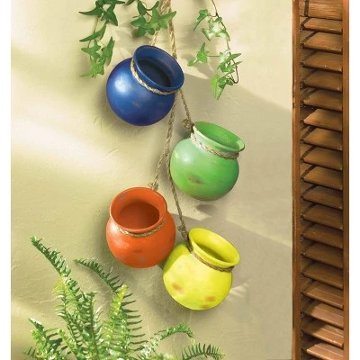 Wholesale 🤩 Zingz & Thingz Zingz & Thingz 4pc Indoor/Outdoor Dangling Terracotta Fiesta Pots ✨ 5 Wholesale 🤩 Zingz & Thingz Zingz & Thingz 4pc Indoor/Outdoor Dangling Terracotta Fiesta Pots ✨ - Image 3