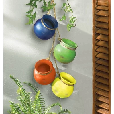 Wholesale 🤩 Zingz & Thingz Zingz & Thingz 4pc Indoor/Outdoor Dangling Terracotta Fiesta Pots ✨ 6 Wholesale 🤩 Zingz & Thingz Zingz & Thingz 4pc Indoor/Outdoor Dangling Terracotta Fiesta Pots ✨ - Image 4