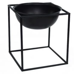 New 🔥 Uniquewise Contemporary Black Metal Table Flower Planter Pot with Stand for Entryway, Living Room, Kitchen, or Dining Room ✔️ -Planters Sales Store unnamed file 6153