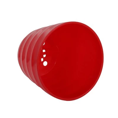 Coupon π Unique Bargains Parterre Farm Home Plastic Round Design With Tray Flower Cactus Planters Red 1 Pc π 4 Coupon π Unique Bargains Parterre Farm Home Plastic Round Design With Tray Flower Cactus Planters Red 1 Pc π - Image 3