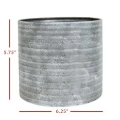 Outlet 🌟 White Metal Planter - Foreside Home & Garden 🧨 -Planters Sales Store unnamed file 6190