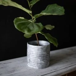 Outlet 🌟 White Metal Planter - Foreside Home & Garden 🧨 -Planters Sales Store unnamed file 6193