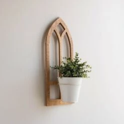 Best deal 🛒 White Wood & Metal Wall Planter - Foreside Home & Garden 🎁 -Planters Sales Store unnamed file 6200