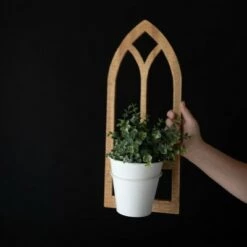 Best deal 🛒 White Wood & Metal Wall Planter - Foreside Home & Garden 🎁 -Planters Sales Store unnamed file 6201