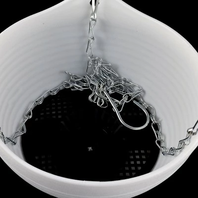 Buy ⭐ Unique Bargains Home Garden Plant Basket Hanging Flower Pot Plant Planters White 10 Pcs ✨ 3 Buy ⭐ Unique Bargains Home Garden Plant Basket Hanging Flower Pot Plant Planters White 10 Pcs ✨ - Image 2