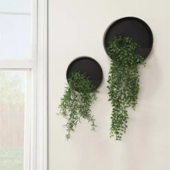 Coupon 🌟 Sagebrook Home Set of 2 Iron Wall Planters Black 💯 -Planters Sales Store unnamed file 6235