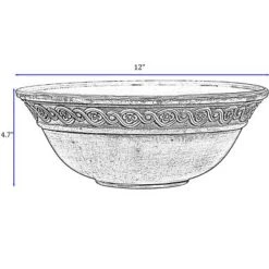 Best deal 🥰 Set of 2 Corinthian Bowl Planters - Classic Home and Garden Ivory Ash 🥰 -Planters Sales Store unnamed file 6288