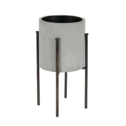 Best reviews of 👍 Olivia & May Set of 2 Modern Iron Planters with Stand - Olivia & May 🔥 -Planters Sales Store unnamed file 6381