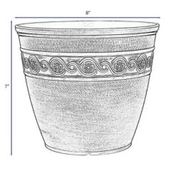 Discount 💯 Set of 3 Corinthian Planters - Classic Home and Garden Storm 🔔 -Planters Sales Store unnamed file 6423