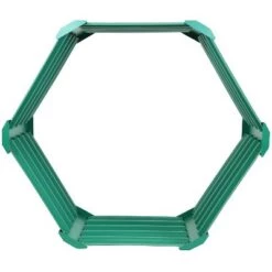 Coupon 😀 Sunnydaze Decor Sunnydaze Raised Powder-Coated Hexagon Steel Garden Bed Kit for Plants, Flowers, Vegetables and Herbs - 41" W x 16" Deep - Green 🔔 -Planters Sales Store unnamed file 645