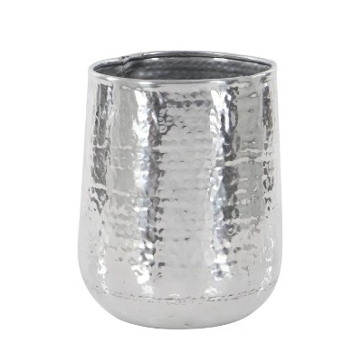 New โ๏ธ Olivia & May Set of 3 Contemporary Aluminum Pot Planters Silver - Olivia & May ๐ 4 New โ๏ธ Olivia & May Set of 3 Contemporary Aluminum Pot Planters Silver - Olivia & May ๐ - Image 2