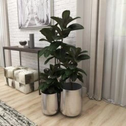 New โ๏ธ Olivia & May Set of 3 Contemporary Aluminum Pot Planters Silver - Olivia & May ๐ 24 New โ๏ธ Olivia & May Set of 3 Contemporary Aluminum Pot Planters Silver - Olivia & May ๐ -Planters Sales Store unnamed file 6611