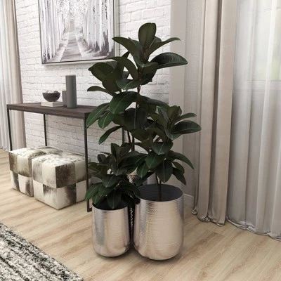 New โ๏ธ Olivia & May Set of 3 Contemporary Aluminum Pot Planters Silver - Olivia & May ๐ 11 New โ๏ธ Olivia & May Set of 3 Contemporary Aluminum Pot Planters Silver - Olivia & May ๐ - Image 9