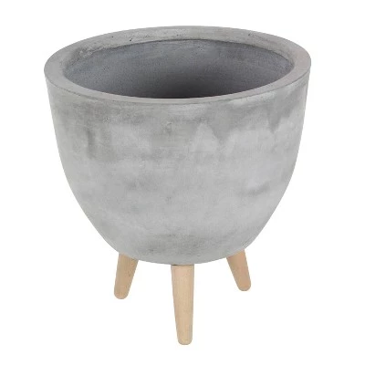 Best deal 👏 Olivia & May Set of 3 Contemporary Fiber Clay Planters with Wooden Stands - Olivia & May 🥰 5 Best deal 👏 Olivia & May Set of 3 Contemporary Fiber Clay Planters with Wooden Stands - Olivia & May 🥰 - Image 3