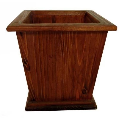 Buy β¨ 2pc Sheffield Square Tapered Wooden Planters Brown - Leisure Season π 4 Buy β¨ 2pc Sheffield Square Tapered Wooden Planters Brown - Leisure Season π - Image 2