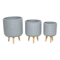 Promo ๐ Olivia & May Set of 3 Contemporary Wood Grid Patterned Planters Gray - Olivia & May ๐ฅ 12 Promo ๐ Olivia & May Set of 3 Contemporary Wood Grid Patterned Planters Gray - Olivia & May ๐ฅ -Planters Sales Store unnamed file 6662