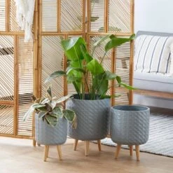 Promo ๐ Olivia & May Set of 3 Contemporary Wood Grid Patterned Planters Gray - Olivia & May ๐ฅ 13 Promo ๐ Olivia & May Set of 3 Contemporary Wood Grid Patterned Planters Gray - Olivia & May ๐ฅ -Planters Sales Store unnamed file 6663