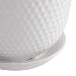 Best Pirce 😍 Olivia & May Set of 3 Ceramic Planter with Saucer Set White - Olivia & May 😍 -Planters Sales Store unnamed file 6680