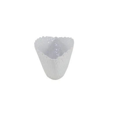 Hot Sale ⭐ Olivia & May Set of 2 Eclectic Ceramic Planters White - Olivia & May 🤩 5 Hot Sale ⭐ Olivia & May Set of 2 Eclectic Ceramic Planters White - Olivia & May 🤩 - Image 3