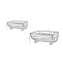 Wholesale 👍 Set of 2 Acacia Half Barrel Planters - Classic Home and Garden 🌟 16 Wholesale 👍 Set of 2 Acacia Half Barrel Planters - Classic Home and Garden 🌟 -Planters Sales Store unnamed file 6710