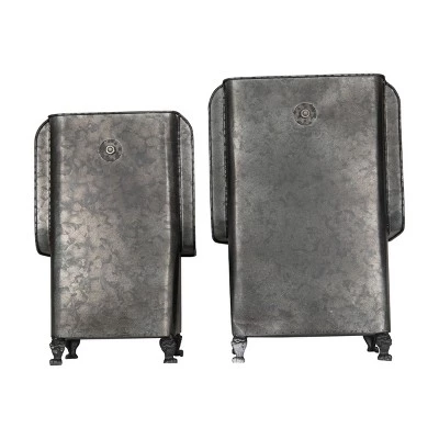 Top 10 ๐ Set of 2 Black Galvanized Metal Sink Planters - Foreside Home & Garden โค๏ธ 5 Top 10 ๐ Set of 2 Black Galvanized Metal Sink Planters - Foreside Home & Garden โค๏ธ - Image 3