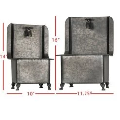 Top 10 ๐ Set of 2 Black Galvanized Metal Sink Planters - Foreside Home & Garden โค๏ธ 14 Top 10 ๐ Set of 2 Black Galvanized Metal Sink Planters - Foreside Home & Garden โค๏ธ -Planters Sales Store unnamed file 6733