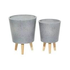 Best Sale 😍 Set of 2 Contemporary Wood Planters - Olivia & May Gray ⌛ 12 Best Sale 😍 Set of 2 Contemporary Wood Planters - Olivia & May Gray ⌛ -Planters Sales Store unnamed file 6740