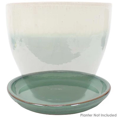 Top 10 ⭐ Sunnydaze Decor Sunnydaze Outdoor/Indoor High-Fired Glazed UV- and Frost-Resistant Ceramic Flower Pot Planter Saucer - 12" Diameter - Seafoam - 2-Pack 🌟 8 Top 10 ⭐ Sunnydaze Decor Sunnydaze Outdoor/Indoor High-Fired Glazed UV- and Frost-Resistant Ceramic Flower Pot Planter Saucer - 12" Diameter - Seafoam - 2-Pack 🌟 - Image 6