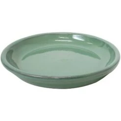 Discount 🎉 Sunnydaze Decor Sunnydaze Outdoor/Indoor Ceramic High-Fired Glazed UV and Frost-Resistant Flower Pot Planter Saucer - 7" Diameter - Seafoam - 2-Pack 👍 -Planters Sales Store unnamed file 6813