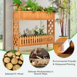 Cheap ⭐ Costway 2-Tier Raised Garden Bed Elevated Wood Planter Box for Vegetable Flower Herb 🧨 13 Cheap ⭐ Costway 2-Tier Raised Garden Bed Elevated Wood Planter Box for Vegetable Flower Herb 🧨 -Planters Sales Store unnamed file 682