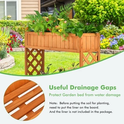 Cheap ⭐ Costway 2-Tier Raised Garden Bed Elevated Wood Planter Box for Vegetable Flower Herb 🧨 7 Cheap ⭐ Costway 2-Tier Raised Garden Bed Elevated Wood Planter Box for Vegetable Flower Herb 🧨 - Image 5