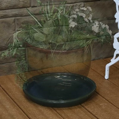 Budget ๐ Sunnydaze Decor Sunnydaze Ceramic Outdoor/Indoor High-Fired Glazed UV-Resistant and Frost-Resistant Flower Planter Saucers - 12" Diameter - Forest Lake Green - 2-Pack โจ 6 Budget ๐ Sunnydaze Decor Sunnydaze Ceramic Outdoor/Indoor High-Fired Glazed UV-Resistant and Frost-Resistant Flower Planter Saucers - 12" Diameter - Forest Lake Green - 2-Pack โจ - Image 4
